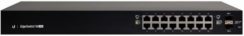 16-Port Managed PoE+ Gigabit Switch with SFP UBIQUITI EdgeSwitch ES-16-150W
