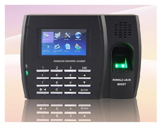 Máy chấm công vân tay và thẻ cảm ứng RONALD JACK 8000T