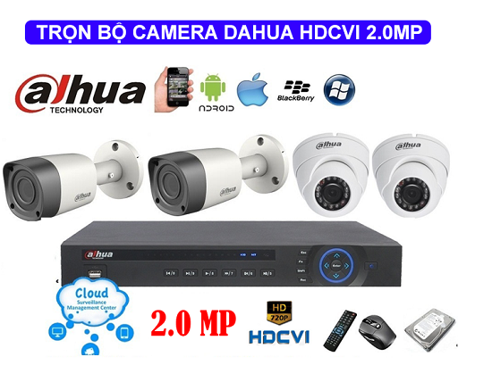 Trọn Bộ 01 Cam Duahua 2.0MP