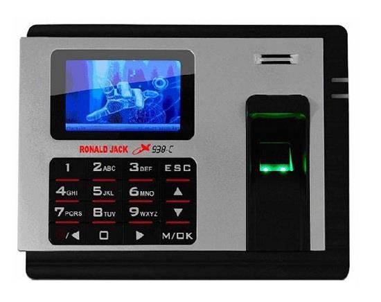 Máy chấm công vân tay và thẻ cảm ứng RONALD JACK X938C