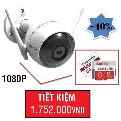 CAMERA EZVIZ 2.0MP WIFI NGOÀI TRỜI HIKVISION CS-CV310 1080P